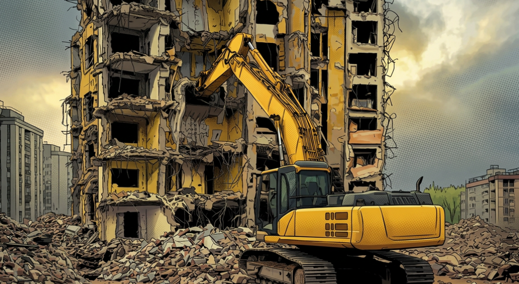 Снос зданий в Курске